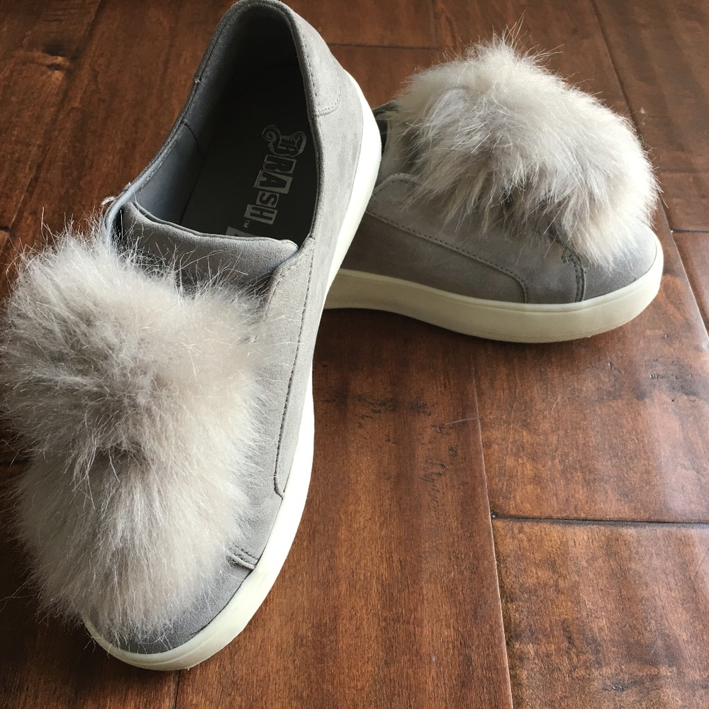 Brash cute and fuzzy shoes
